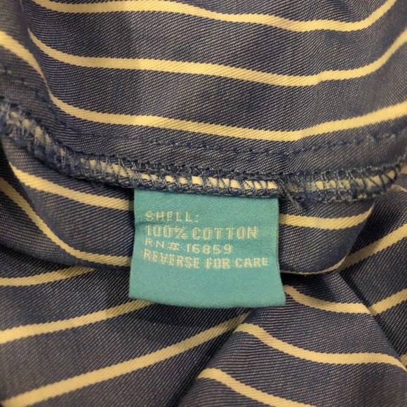 J. McLaughlin Emerson Stripe Shirt Dress Blue Size XS - Picture 9 of 11